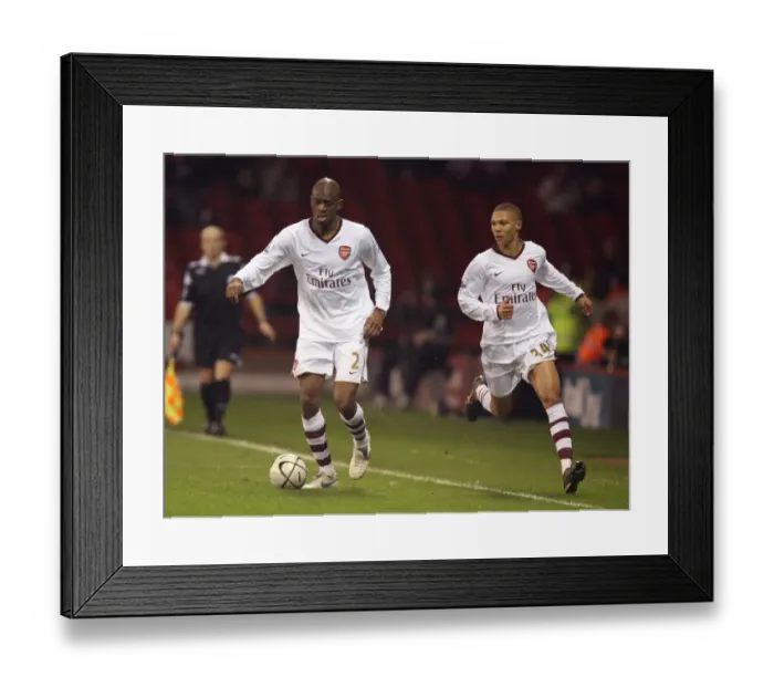 Framed Print : Abou Diaby and Kieran Gibbs (Arsenal)