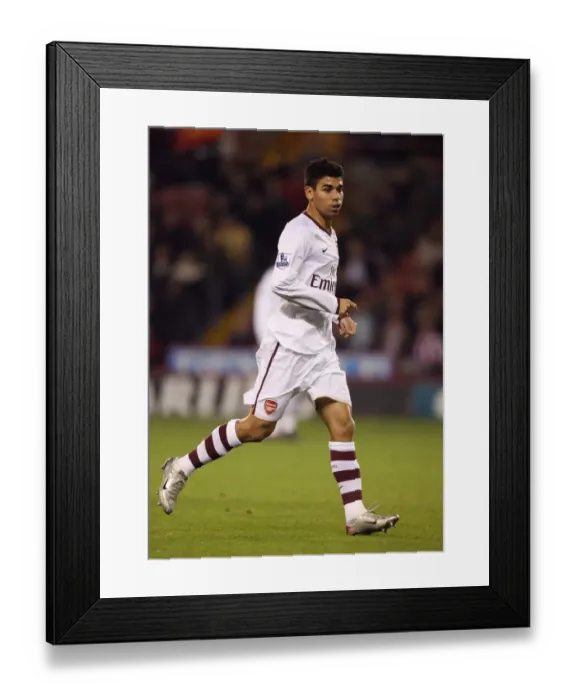 Framed Print : Eduardo's Hat-Trick: Arsenal's 3-0 Carling Cup Victory Over Sheffield United