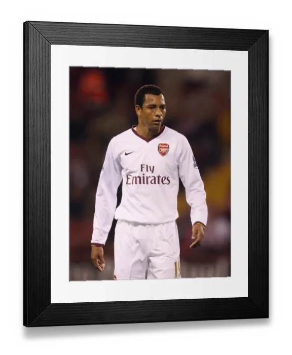 Framed Print : Gilberto's Triumph: Arsenal Crushes Sheffield United 3-0 in Carling Cup Framed Print : Gilberto's Triumph: Arsenal Crushes Sheffield United 3-0 in Carling Cup