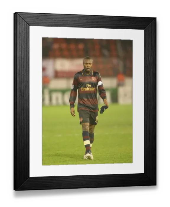 Framed Print : William Gallas: Arsenal's Unyielding Wall in the 0:0 Stalemate Against Slavia Prague, UEFA Champions League, Group H, 2007 Framed Print : William Gallas: Arsenal's Unyielding Wall in the 0:0 Stalemate Against Slavia Prague, UEFA Champions League, Group H, 2007