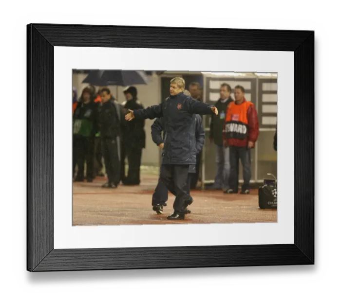Framed Print : Arsene Wenger at the Helm: 0-0 Stalemate Against Slavia Prague in Champions League Group H Framed Print : Arsene Wenger at the Helm: 0-0 Stalemate Against Slavia Prague in Champions League Group H