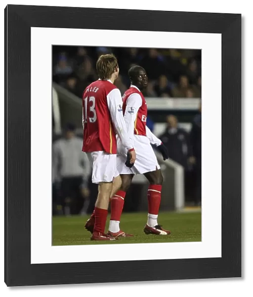 Emmanuel Eboue and Alex Hleb (Arsenal)