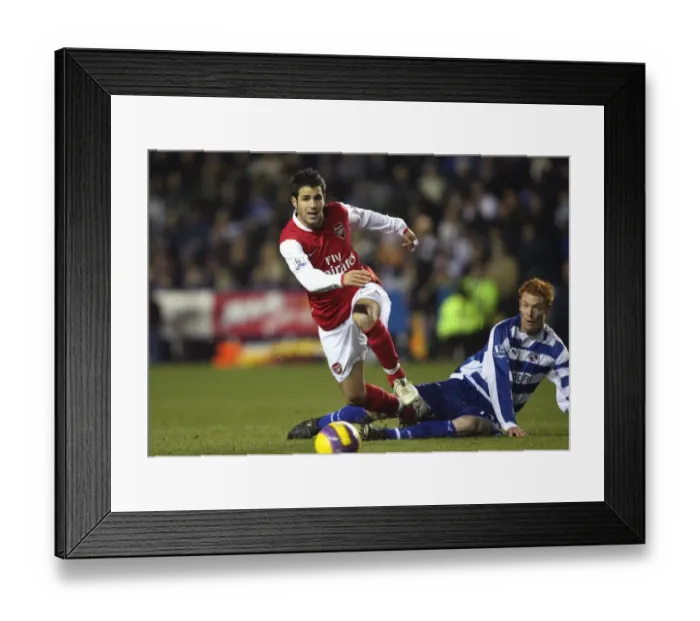 Framed Print : Cesc Fabregas Brilliant Performance Leads Arsenal to 3-1 Victory Over Reading Framed Print : Cesc Fabregas Brilliant Performance Leads Arsenal to 3-1 Victory Over Reading