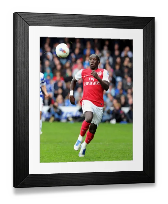 Framed Print : Bacary Sagna in Action: Arsenal vs. Queens Park Rangers, Premier League 2011-2012