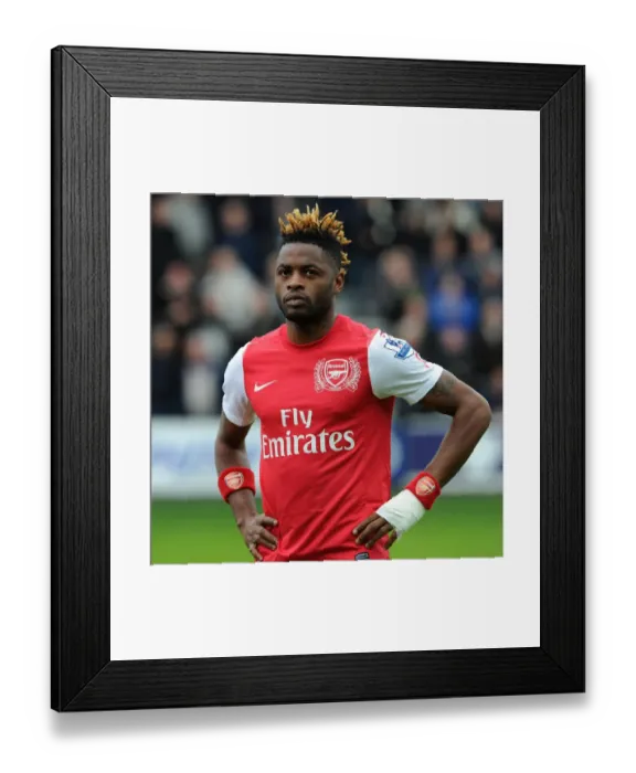 Framed Print : Alex Song in Action: Queens Park Rangers vs. Arsenal, Premier League 2011-2012 Framed Print : Alex Song in Action: Queens Park Rangers vs. Arsenal, Premier League 2011-2012