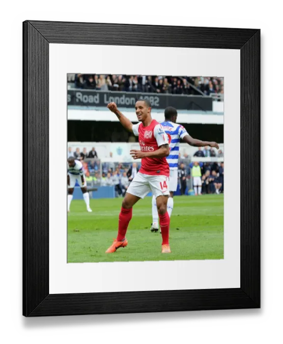 Framed Print : Theo Walcott's Euphoric Goal: Arsenal's Triumph at Queens Park Rangers, Premier League 2011-12 Framed Print : Theo Walcott's Euphoric Goal: Arsenal's Triumph at Queens Park Rangers, Premier League 2011-12