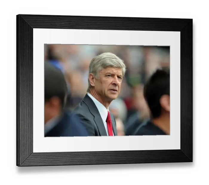 Framed Print : Arsene Wenger Leads Arsenal Against Queens Park Rangers in Premier League (2011-12)