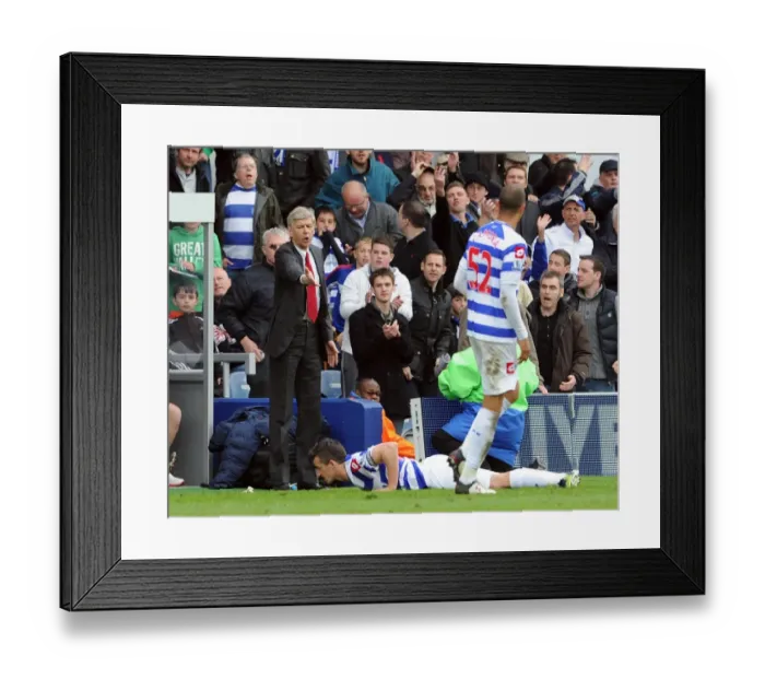 Framed Print : Arsene Wenger Leads Arsenal in Premier League Battle against Queens Park Rangers, March 2012 Framed Print : Arsene Wenger Leads Arsenal in Premier League Battle against Queens Park Rangers, March 2012