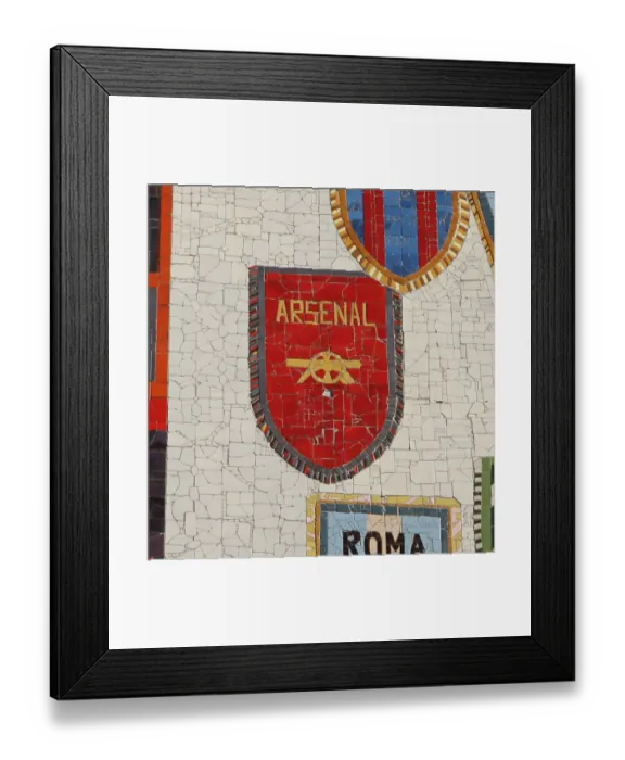 Framed Print : Arsenal crest at the stadium