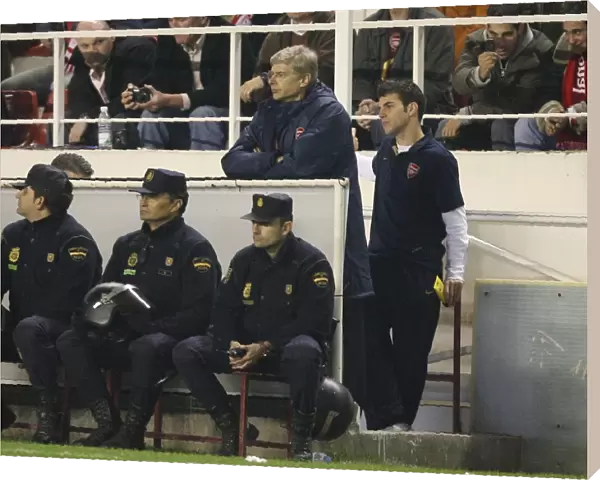 Arsenal manager Arsene Wenger and Cesc Fabregas
