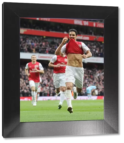 Mikel Arteta's Goal: Arsenal vs Manchester City, Premier League 2011-12