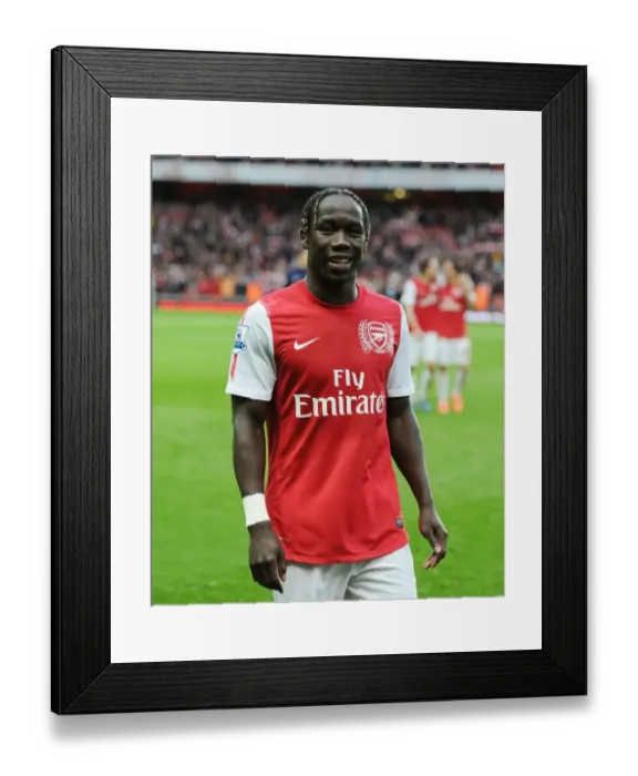 Framed Print : Arsenal's Bacary Sagna Reacts After Arsenal vs Manchester City, Premier League 2011-12