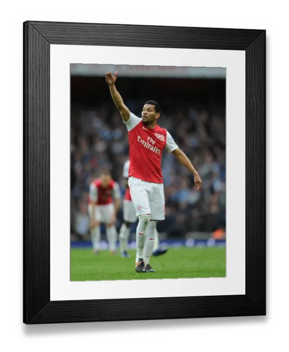 Framed Print : Andre Santos in Action: Arsenal vs Manchester City, Premier League 2011-12