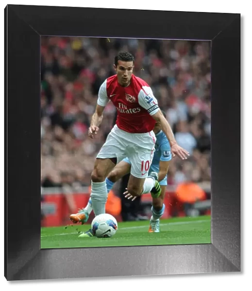 Robin van Persie in Action: Arsenal vs Manchester City, Premier League 2011-12