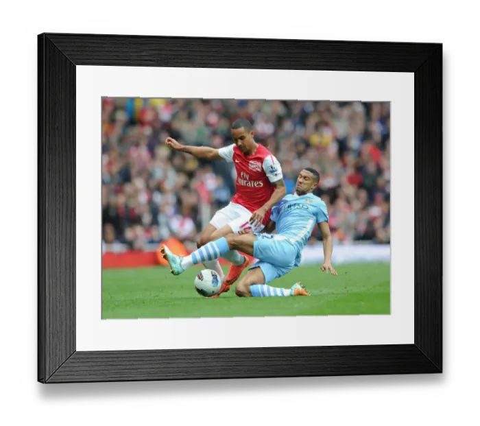 Framed Print : Theo Walcott's Electrifying Run: Arsenal vs Manchester City, Premier League 2011-12 - A Highlight of Arsenal Football Club Framed Print : Theo Walcott's Electrifying Run: Arsenal vs Manchester City, Premier League 2011-12 - A Highlight of Arsenal Football Club