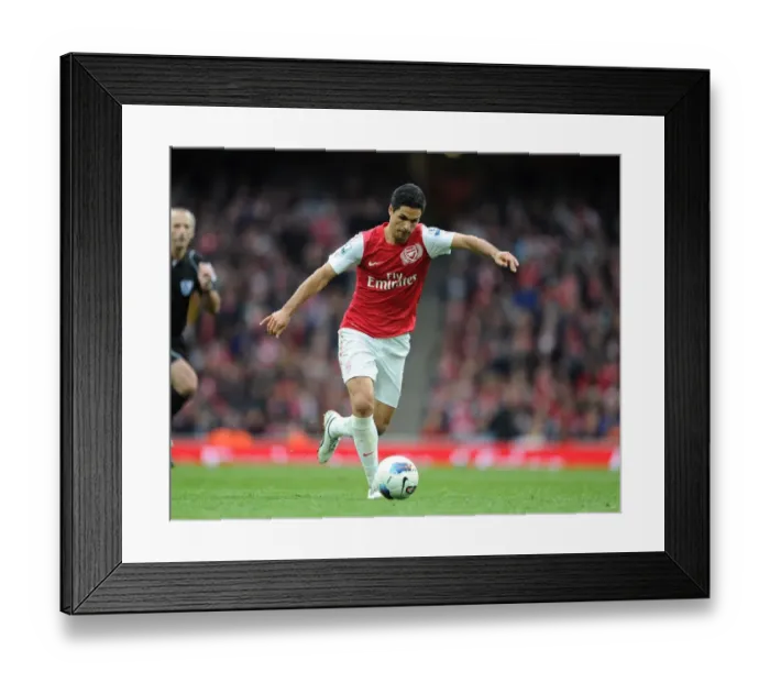 Framed Print : Mikel Arteta's Game-Winning Goal: Arsenal's Historic Victory Over Manchester City (2011-12)