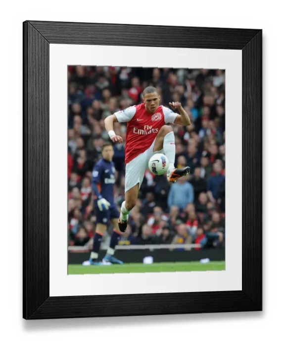 Framed Print : Arsenal vs Manchester City: Kieran Gibbs in Action, Premier League 2011-12
