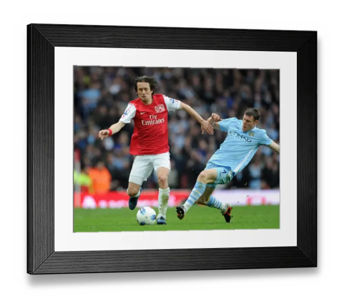 Framed Print : Rosicky vs Milner: Arsenal's Win Over Manchester City (1:0), BPL, Emirates Stadium, 2012 Framed Print : Rosicky vs Milner: Arsenal's Win Over Manchester City (1:0), BPL, Emirates Stadium, 2012