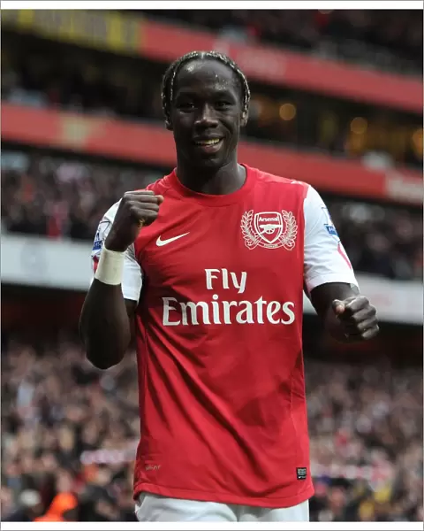 Arsenal Celebrate Victory Over Manchester City: Bacary Sagna's Triumphant Moment (2011-12)