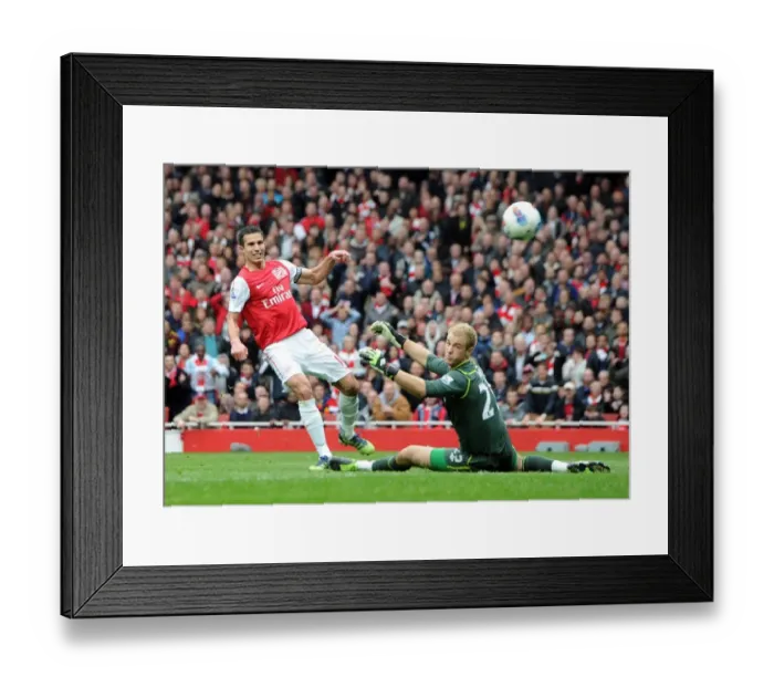 Framed Print : Robin van Persie's Disallowed Goal: The Controversial Moment vs Manchester City (2011-12)