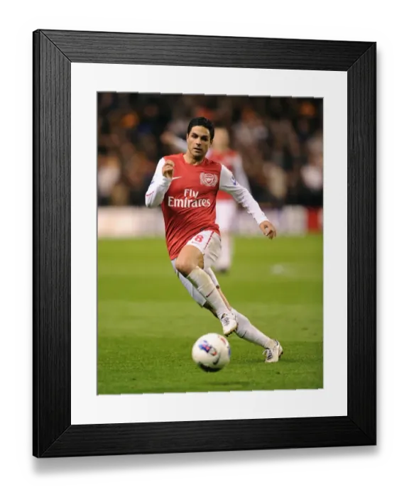 Framed Print : Mikel Arteta Focuses at Molineux: Wolverhampton Wanderers vs Arsenal, Premier League 2011-12