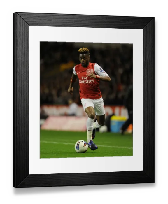 Framed Print : Alex Song: Arsenal Midfielder in Action Against Wolverhampton Wanderers, Premier League 2011-12