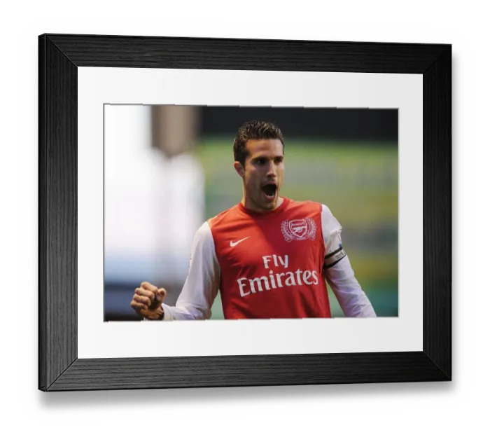 Framed Print : Robin van Persie's Epic First Goal for Arsenal vs. Wolverhampton Wanderers, 2012-13 Premier League