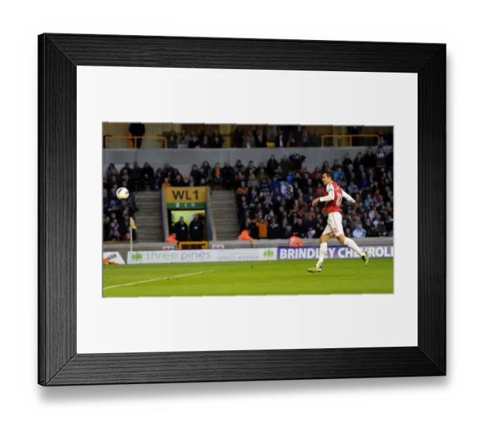 Framed Print : Robin van Persie Scores Penalty: Arsenal's Winning Goal at Wolverhampton Wanderers, 2012 Premier League Framed Print : Robin van Persie Scores Penalty: Arsenal's Winning Goal at Wolverhampton Wanderers, 2012 Premier League