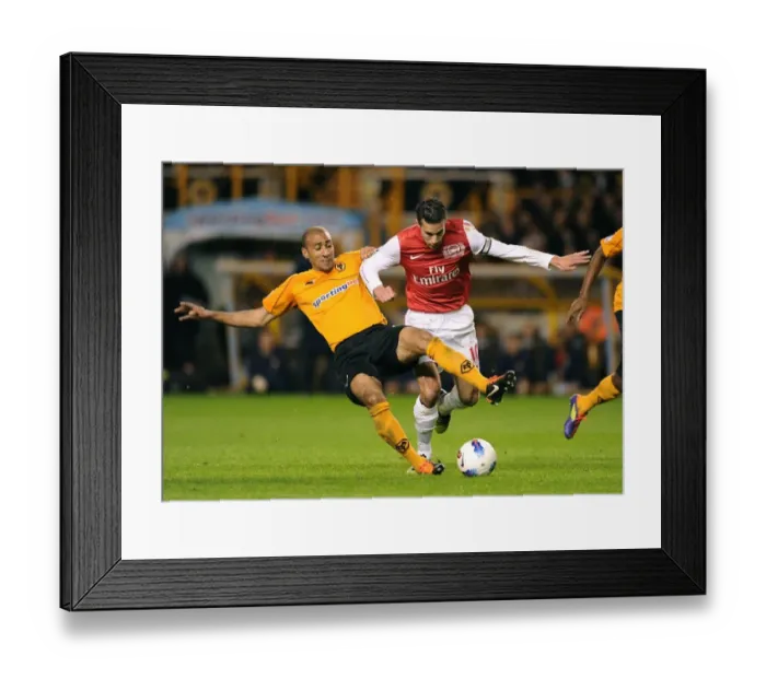 Framed Print : Van Persie vs. Henry: Intense Clash Between Wolverhampton and Arsenal (2011-12)
