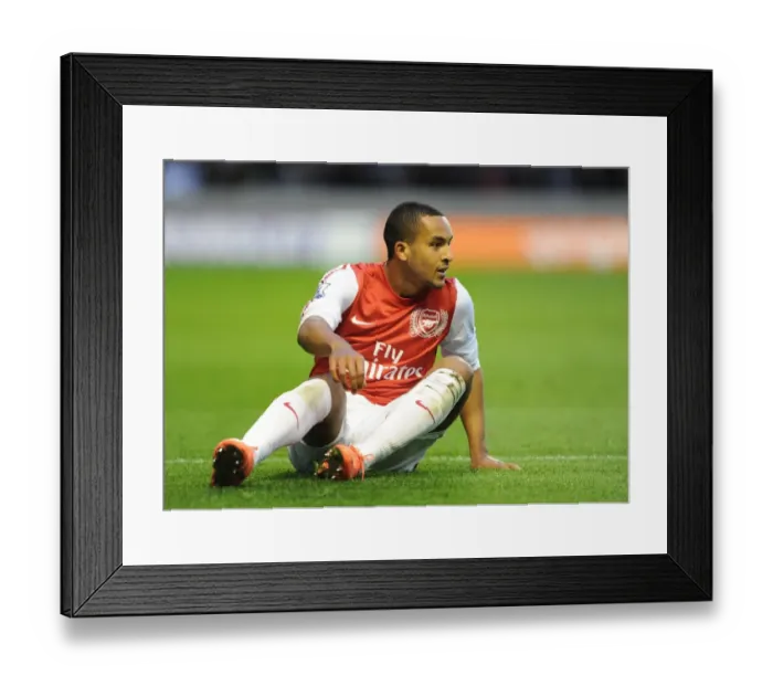 Framed Print : Theo Walcott: In Action Against Wolverhampton Wanderers (2011-2012)