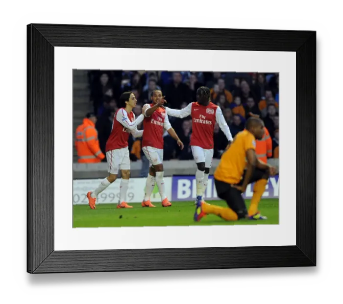 Framed Print : Theo Walcott's Brace: Arsenal's Victory Over Wolverhampton Wanderers in the Premier League Framed Print : Theo Walcott's Brace: Arsenal's Victory Over Wolverhampton Wanderers in the Premier League
