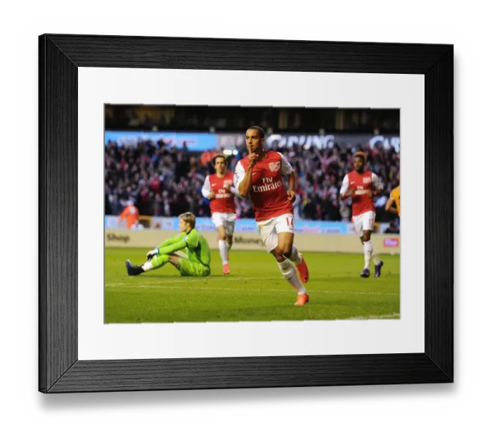 Framed Print : Theo Walcott's Brace: Arsenal's Victory over Wolverhampton Wanderers (2011-12) Framed Print : Theo Walcott's Brace: Arsenal's Victory over Wolverhampton Wanderers (2011-12)