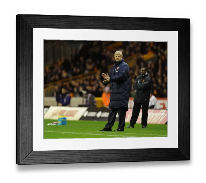 Framed Print : Arsene Wenger Leads Arsenal Against Wolverhampton Wanderers, 2011-12 Premier League