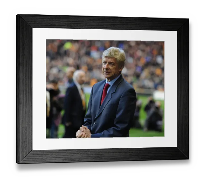 Framed Print : Arsene Wenger at Wolverhampton Wanderers, April 2012 (Premier League) Framed Print : Arsene Wenger at Wolverhampton Wanderers, April 2012 (Premier League)