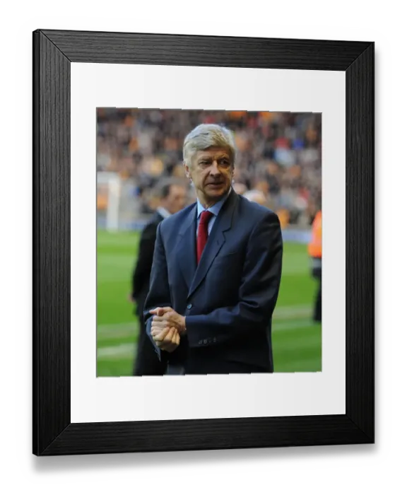 Framed Print : Arsene Wenger: Arsenal Boss Ahead of Wolverhampton Wanderers Clash (2011-12)