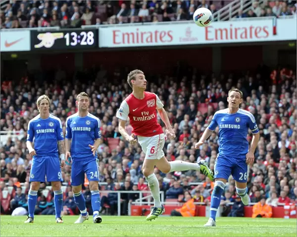 Laurent Koscielny (Arsenal) John Terry (Chelsea). Arsenal 0: 0 Chelsea. Barclays Premier League