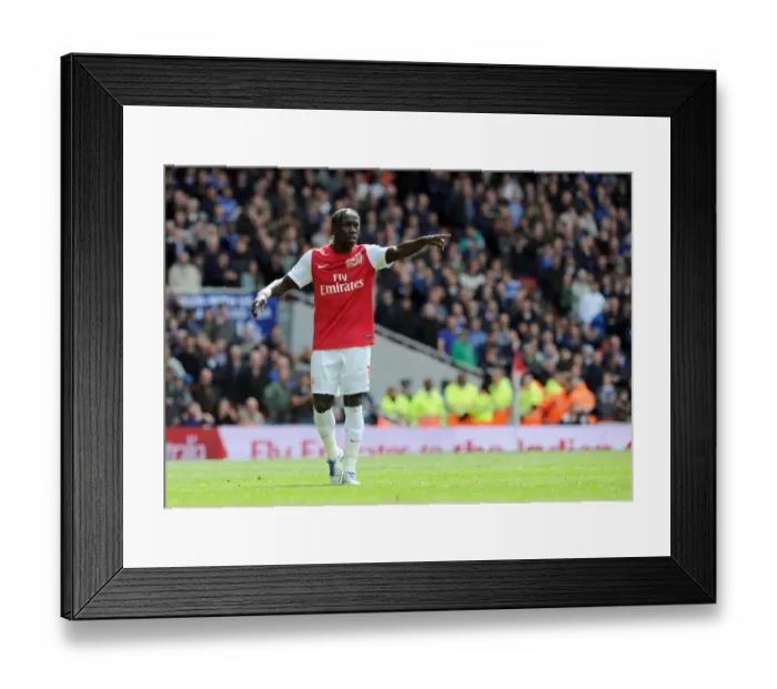 Framed Print : Bacary Sagna in Action: Arsenal vs. Chelsea, Premier League 2011-12