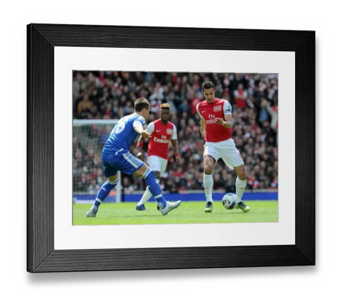 Framed Print : Robin van Persie (Arsenal) John Terry (Chelsea). Arsenal 0: 0 Chelsea. Barclays Premier League Framed Print : Robin van Persie (Arsenal) John Terry (Chelsea). Arsenal 0: 0 Chelsea. Barclays Premier League