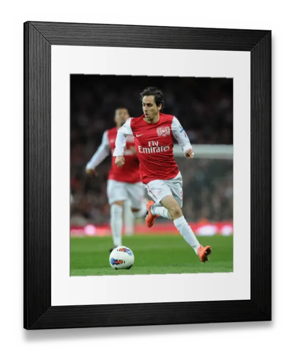 Framed Print : Yossi Benayoun in Action: Arsenal vs Wigan Athletic, Premier League 2011-12