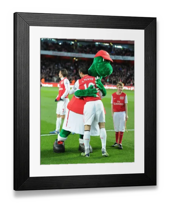 Framed Print : Arsenal vs. Wigan Athletic: Premier League Showdown at Emirates Stadium (April 2012)