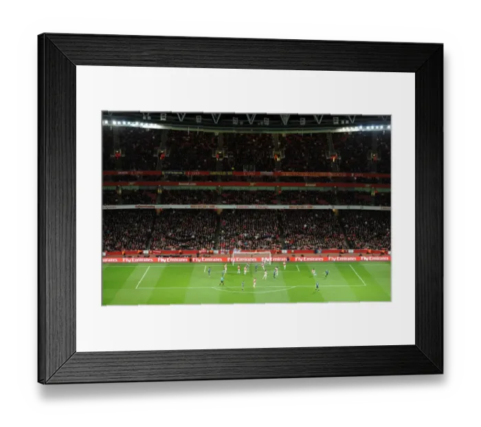 Framed Print : Arsenal vs Wigan Athletic: The Excitement at Emirates Stadium, April 2012