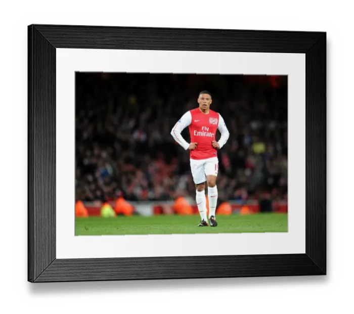 Framed Print : Alex Oxlade-Chamberlain (Arsenal). Arsenal 1: 2 Wigan Athletic. Barclays Premier League Framed Print : Alex Oxlade-Chamberlain (Arsenal). Arsenal 1: 2 Wigan Athletic. Barclays Premier League