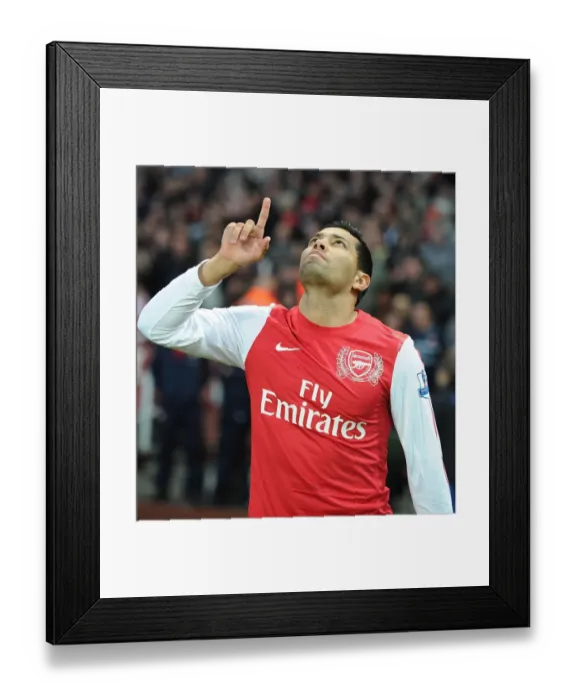 Framed Print : Andre Santos - Arsenal vs Wigan Athletic, Premier League 2011-12