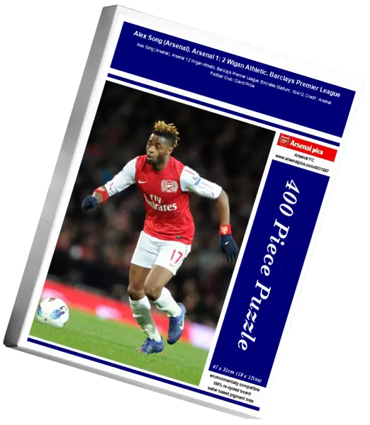 Alex Song (Arsenal). Arsenal 1: 2 Wigan Athletic. Barclays Premier League