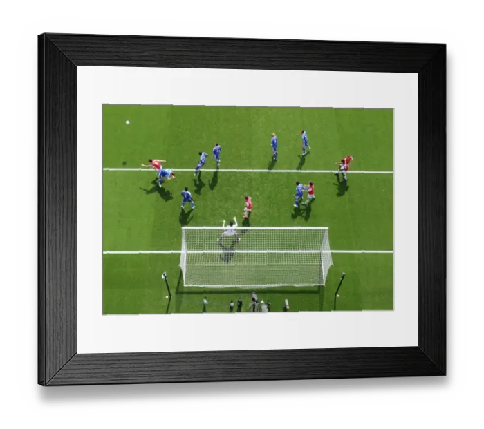 Framed Print : Intense Penalty Showdown: Arsenal vs. Chelsea, Premier League 2011-12