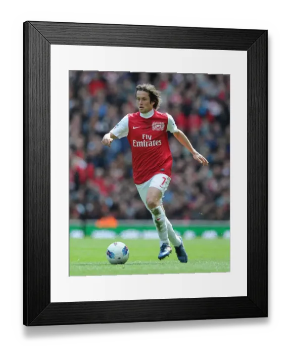 Framed Print : Arsenal vs Chelsea: Rosicky in Action - Premier League 2011-12