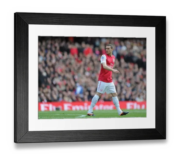 Framed Print : Thomas Vermaelen Focuses Against Chelsea - Arsenal vs. Chelsea, Premier League 2011-12 Framed Print : Thomas Vermaelen Focuses Against Chelsea - Arsenal vs. Chelsea, Premier League 2011-12