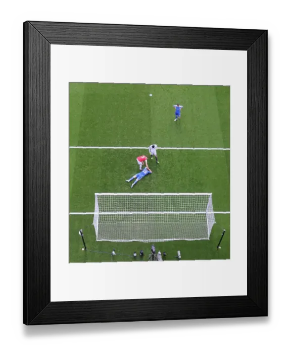 Framed Print : Arsenal vs. Chelsea: Vermaelen Tends to Injured Terry (2011-12)