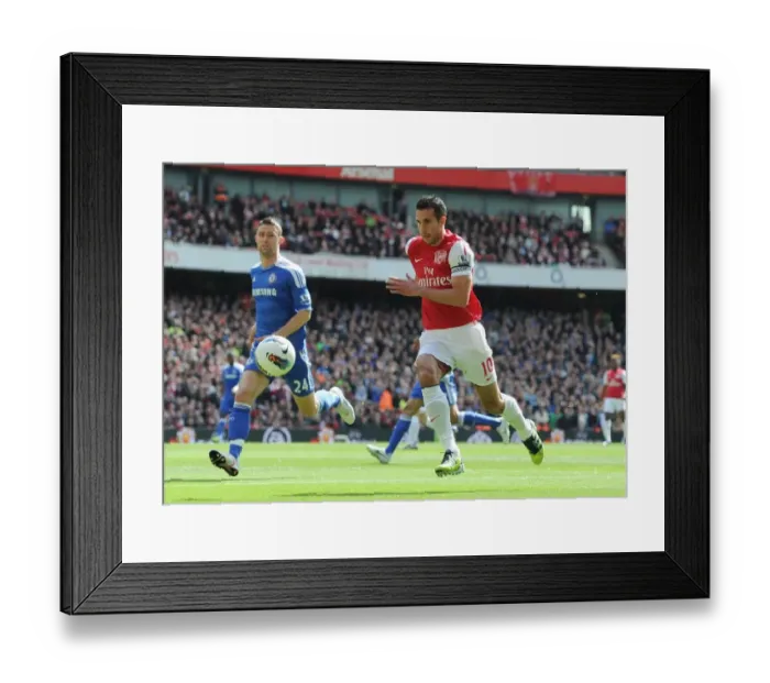 Framed Print : Robin van Persie in Action: Arsenal vs. Chelsea, Premier League 2011-12 Framed Print : Robin van Persie in Action: Arsenal vs. Chelsea, Premier League 2011-12