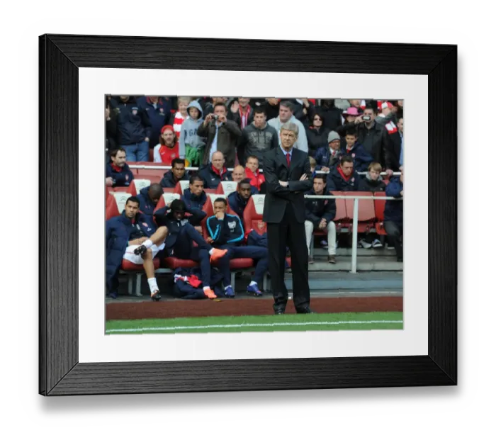 Framed Print : Arsene Wenger Leads Arsenal Against Chelsea in the Premier League, 2011-12 Framed Print : Arsene Wenger Leads Arsenal Against Chelsea in the Premier League, 2011-12